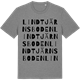 Mid Heather Gray t-shirt med Lindtjärnsboden ordlek t-shirt