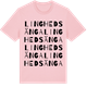 Pink Cotton t-shirt med Lingheds Änga ordlek t-shirt