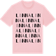 Pink Cotton t-shirt med Linna ordlek t-shirt