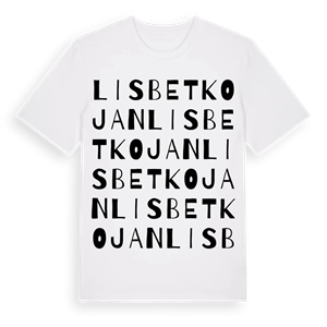 Lisbetkojan ordlek t-shirt – ekologisk bomull t-shirt från Pinshirt