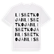 Lisbetkojan ordlek t-shirt