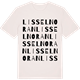 Vintage White t-shirt med Lissel Noran ordlek t-shirt