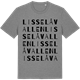 Mid Heather Gray t-shirt med Lisselåvallen ordlek t-shirt