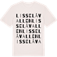Vintage White t-shirt med Lisselåvallen ordlek t-shirt