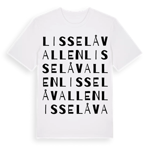 Lisselåvallen ordlek t-shirt – ekologisk bomull t-shirt från Pinshirt