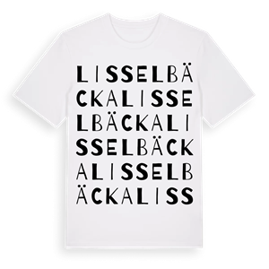 Lisselbäcka ordlek t-shirt – ekologisk bomull t-shirt från Pinshirt