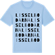 Blue Soul t-shirt med Lisselbodarna ordlek t-shirt