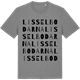 Mid Heather Gray t-shirt med Lisselbodarna ordlek t-shirt
