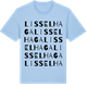 Blue Soul t-shirt med Lisselhaga ordlek t-shirt