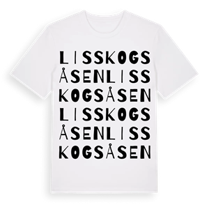 Lisskogsåsen ordlek t-shirt – ekologisk bomull t-shirt från Pinshirt