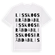 Lisskogsbrändan ordlek t-shirt