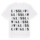 White t-shirt med Lisslavik ordlek t-shirt