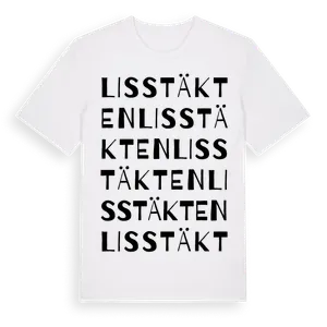 Lisstäkten ordlek t-shirt – ekologisk bomull t-shirt från Pinshirt