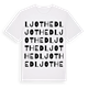 White t-shirt med Ljothed ordlek t-shirt