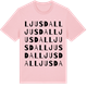 Pink Cotton t-shirt med Ljusdal ordlek t-shirt
