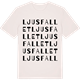 Vintage White t-shirt med Ljusfallet ordlek t-shirt
