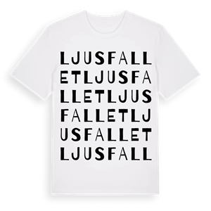 Ljusfallet ordlek t-shirt – ekologisk bomull t-shirt från Pinshirt