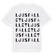 Ljusfallet ordlek t-shirt