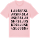 Pink Cotton t-shirt med Ljusnäs ordlek t-shirt