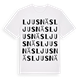 White t-shirt med Ljusnäs ordlek t-shirt