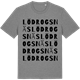 Mid Heather Gray t-shirt med Lödrogsnäs ordlek t-shirt