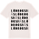 Vintage White t-shirt med Lödrogsnäs ordlek t-shirt