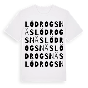 Lödrogsnäs ordlek t-shirt – ekologisk bomull t-shirt från Pinshirt