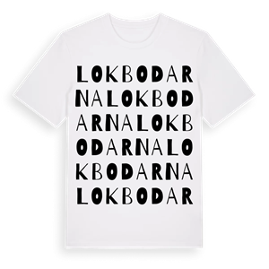 Lokbodarna ordlek t-shirt – ekologisk bomull t-shirt från Pinshirt