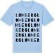 Blue Soul t-shirt med Lomberg ordlek t-shirt