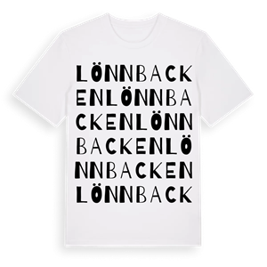 Lönnbacken ordlek t-shirt – ekologisk bomull t-shirt från Pinshirt