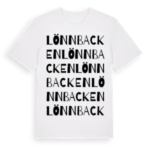Lönnbacken ordlek t-shirt – ekologisk bomull t-shirt från Pinshirt