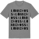 Mid Heather Gray t-shirt med Lönnemossa ordlek t-shirt