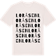 Vintage White t-shirt med Loråsen ordlek t-shirt