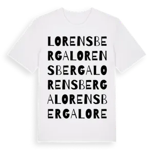 Lorensberga ordlek t-shirt – ekologisk bomull t-shirt från Pinshirt