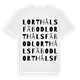 Lorthåls fäbod ordlek t-shirt