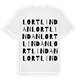 Lortlindan ordlek t-shirt