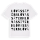 White t-shirt med Lövåssätern ordlek t-shirt