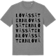 Mid Heather Gray t-shirt med Lövåssätern ordlek t-shirt