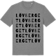 Mid Heather Gray t-shirt med Lövberget ordlek t-shirt