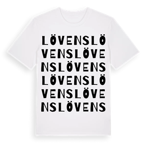 Lövens ordlek t-shirt – ekologisk bomull t-shirt från Pinshirt