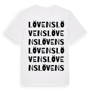 Lövens ordlek t-shirt – ekologisk bomull t-shirt från Pinshirt
