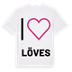 Jag älskar Löves t-shirt stort tryck