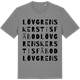 Mid Heather Gray t-shirt med Lövgrens Kerstis fäbod ordlek t-shirt