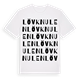 White t-shirt med Lövknulen ordlek t-shirt