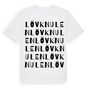 Lövknulen ordlek t-shirt – ekologisk bomull t-shirt från Pinshirt