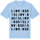 Blue Soul t-shirt med Ludvigsnäs ordlek t-shirt