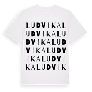 Ludvika ordlek t-shirt – ekologisk bomull t-shirt från Pinshirt