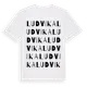 White t-shirt med Ludvika ordlek t-shirt