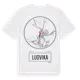 White t-shirt med Ludvika t-shirt