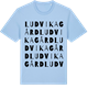 Blue Soul t-shirt med Ludvika Gård ordlek t-shirt